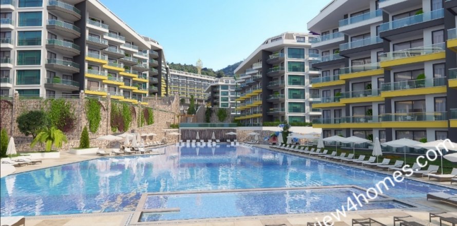 3+1 Lejlighed  i Kargicak, Alanya, Antalya, Tyrkiet Nr. 12174