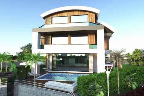 4+1 Villa  i Kargicak, Alanya, Antalya, Tyrkiet Nr. 24149 - 2