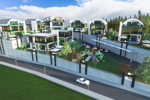 4+1 Villa  i Kargicak, Alanya, Antalya, Tyrkiet Nr. 24149 - 24