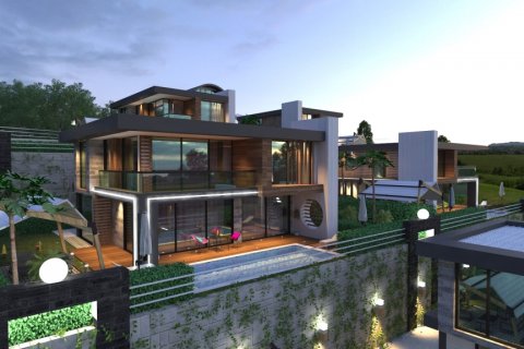 4+1 Villa  i Kargicak, Alanya, Antalya, Tyrkiet Nr. 24152 - 2