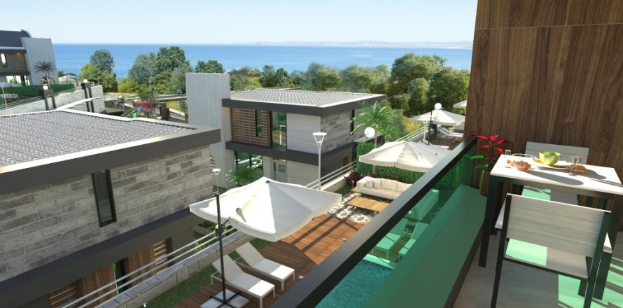 4+1 Villa  i Kargicak, Alanya, Antalya, Tyrkiet Nr. 24149