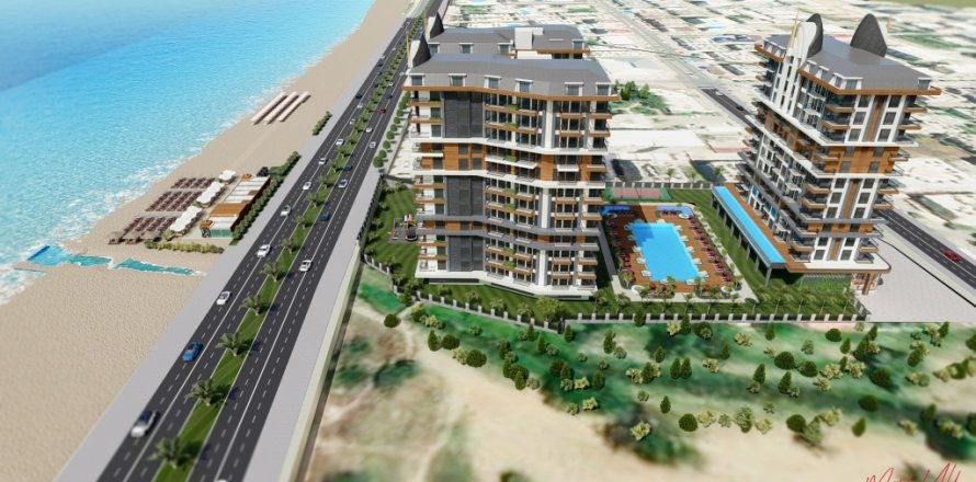 3+1 Penthouse  i Mahmutlar, Antalya, Tyrkiet Nr. 26436