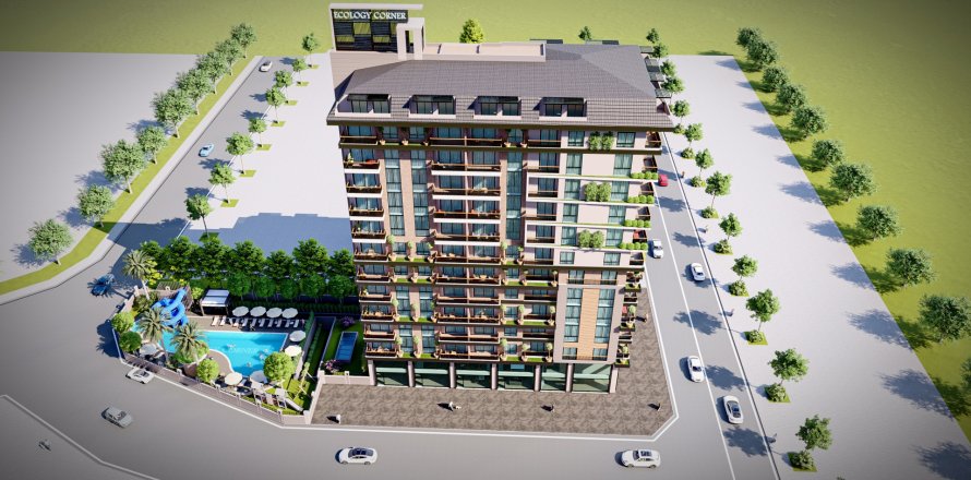 3+1 Penthouse i «GA Ecology Corner», Mahmutlar, Antalya, Tyrkiet Nr. 33587