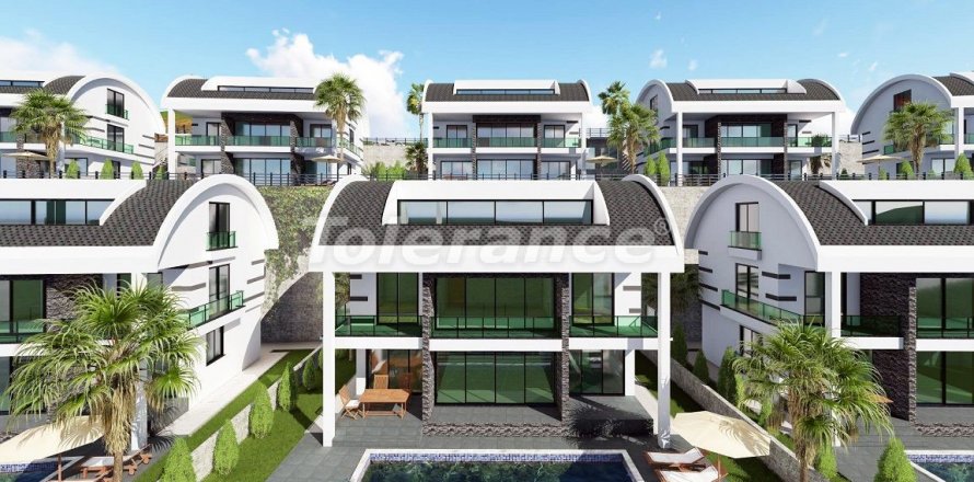 4+1 Villa  i Alanya, Antalya, Tyrkiet Nr. 5747