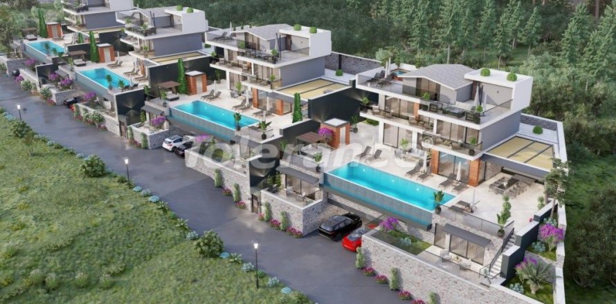 6+1 Villa  i Kalkan, Antalya, Tyrkiet Nr. 33734