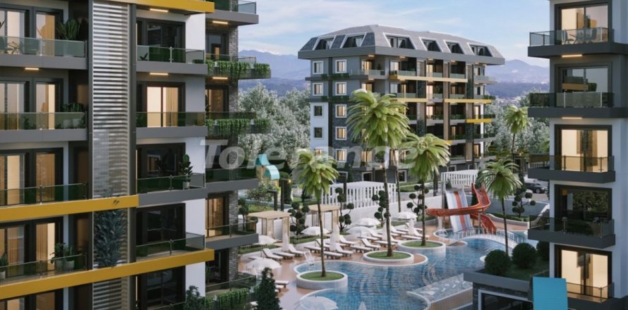 3+1 Lejlighed  i Alanya, Antalya, Tyrkiet Nr. 34292