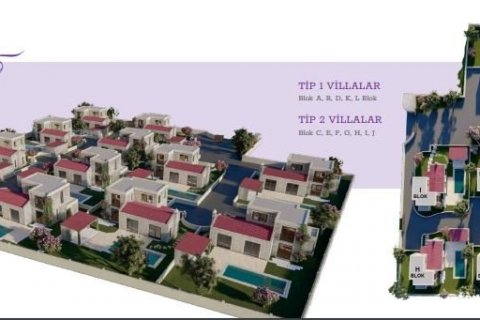 4+0 Villa  i Bodrum, Mugla, Tyrkiet Nr. 37988 - 18