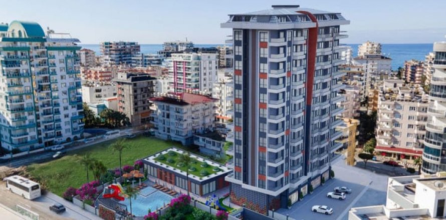 1+1 Lejlighed  i Mahmutlar, Antalya, Tyrkiet Nr. 40187