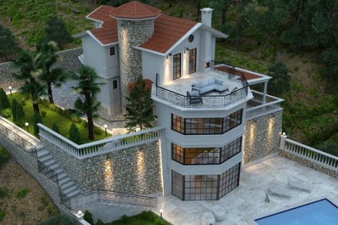3+1 Villa  i Kargicak, Alanya, Antalya, Tyrkiet Nr. 38953 - 1