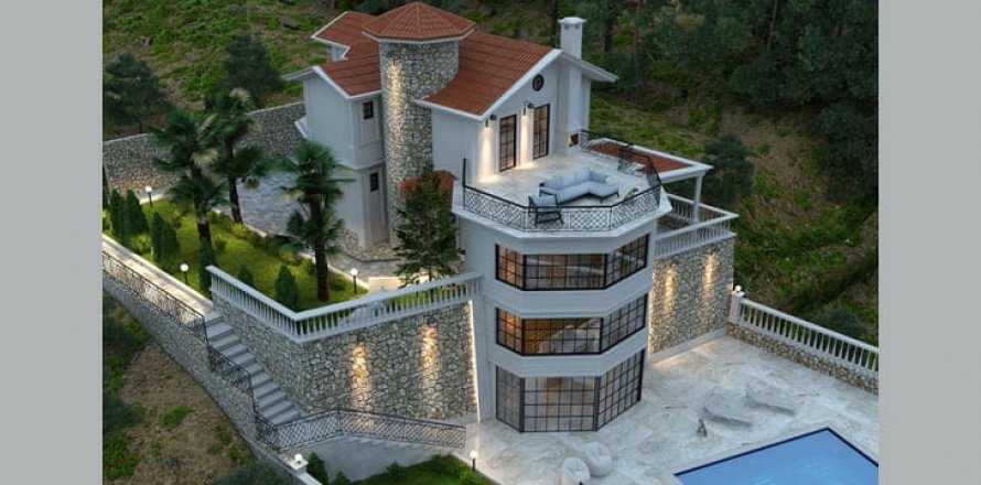 3+1 Villa  i Kargicak, Alanya, Antalya, Tyrkiet Nr. 38953