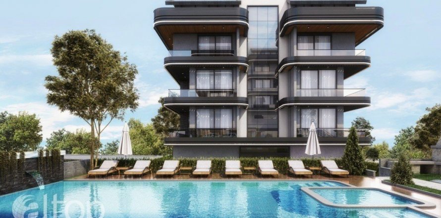 3+1 Lejlighed  i Oba, Antalya, Tyrkiet Nr. 39994