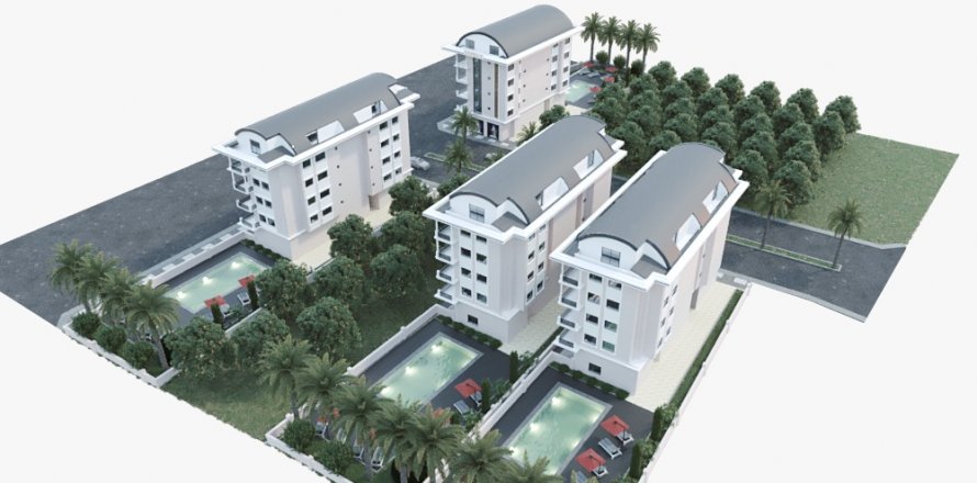 3+1 Penthouse  i Avsallar, Antalya, Tyrkiet Nr. 39827