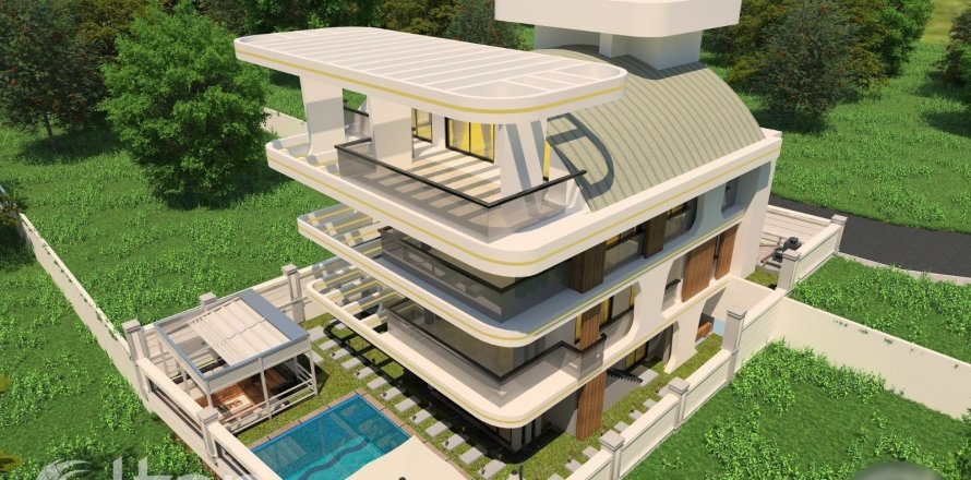 6+1 Villa  i Cikcilli, Antalya, Tyrkiet Nr. 38798