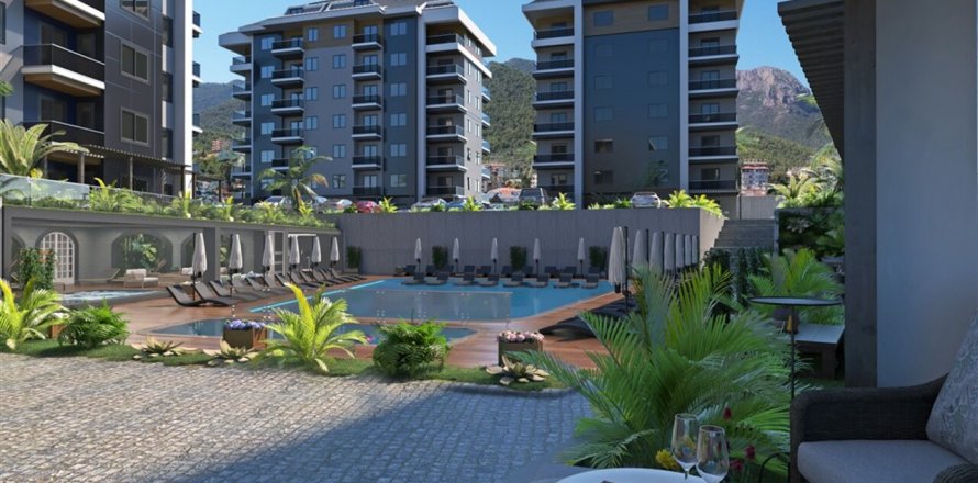 2+1 Lejlighed i Sapphire Residence, Oba, Antalya, Tyrkiet Nr. 46402