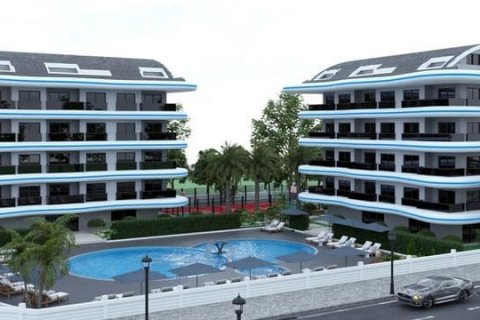 1+1 Lejlighed  i Okurcalar, Alanya, Antalya, Tyrkiet Nr. 46391 - 1