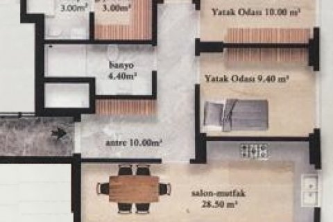 3+1 Lejlighed  i Mersin, Tyrkiet Nr. 49790 - 22
