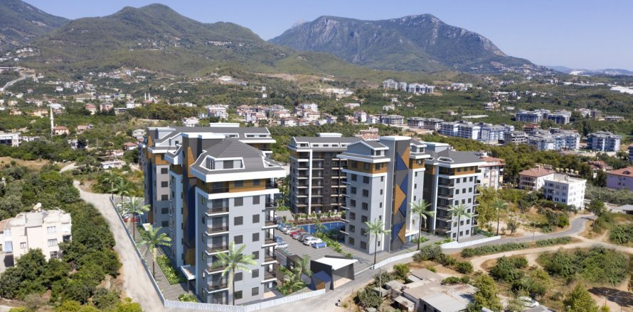 1+1 Lejlighed  i Oba, Antalya, Tyrkiet Nr. 42066