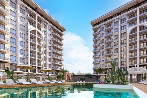 1+1 Lejlighed i A new luxury residential complex with all amenities, located in the picturesque Demirtas district within walking distance from the sea and the beach, Alanya, Antalya, Tyrkiet Nr. 50329 - 4