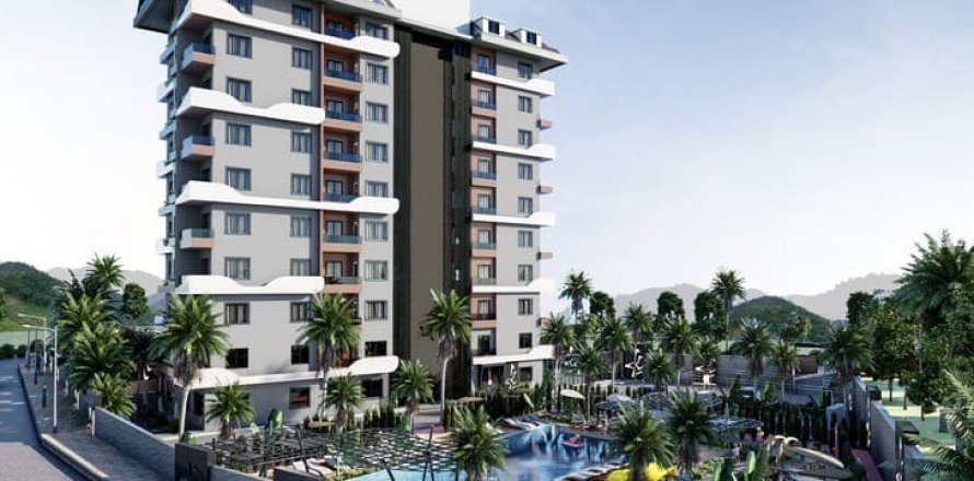 1+1 Lejlighed  i Demirtas, Alanya, Antalya, Tyrkiet Nr. 48743