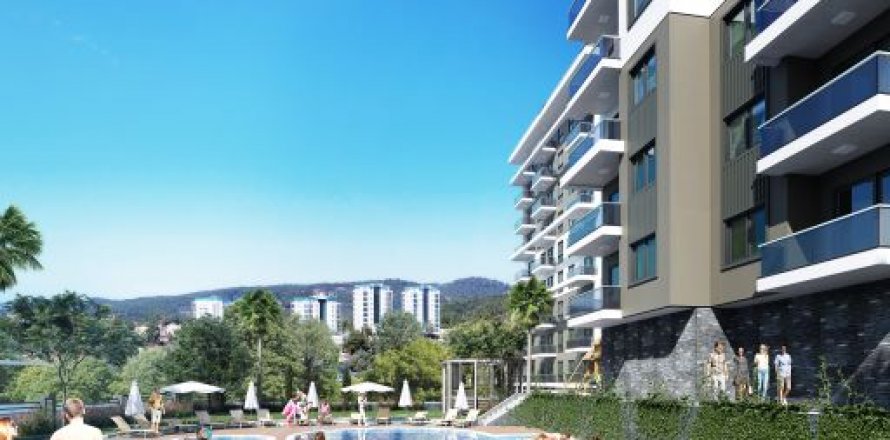 1+1 Lejlighed  i Avsallar, Antalya, Tyrkiet Nr. 48784