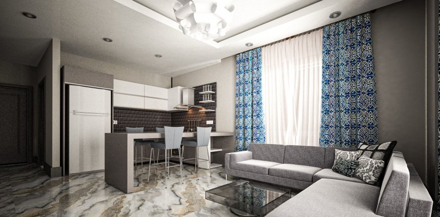 3+1 Lejlighed i CZG Suit, Alanya, Antalya, Tyrkiet Nr. 47960