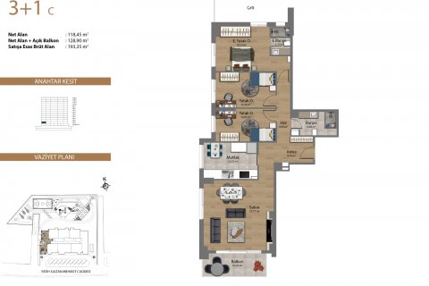 3+1 Lejlighed i Vera Yaşam project, Istanbul, Tyrkiet Nr. 49957 - 1