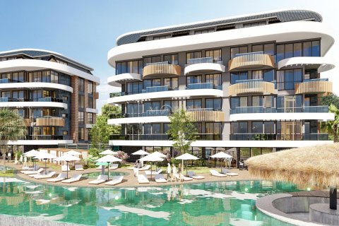 1+0 Lejlighed i Residential complex in the Kestel area with beautiful views of the Mediterranean Sea, the Taurus Mountains and the ancient fortress of Alanya, Alanya, Antalya, Tyrkiet Nr. 49657 - 4