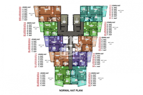 1+1 Lejlighed  i Avsallar, Antalya, Tyrkiet Nr. 42675 - 26