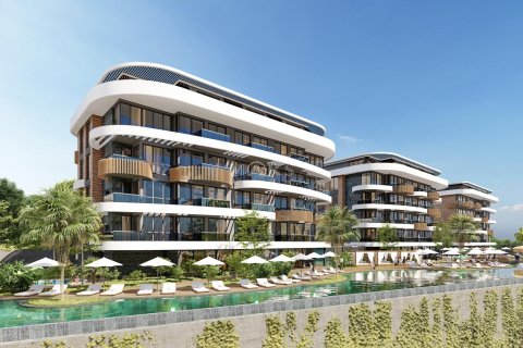 1+0 Lejlighed i Residential complex in the Kestel area with beautiful views of the Mediterranean Sea, the Taurus Mountains and the ancient fortress of Alanya, Alanya, Antalya, Tyrkiet Nr. 49658 - 21