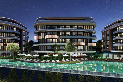1+0 Lejlighed i Residential complex in the Kestel area with beautiful views of the Mediterranean Sea, the Taurus Mountains and the ancient fortress of Alanya, Alanya, Antalya, Tyrkiet Nr. 49658 - 25