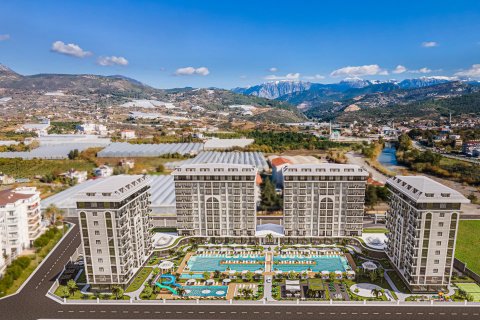 1+1 Lejlighed i A new luxury residential complex with all amenities, located in the picturesque Demirtas district within walking distance from the sea and the beach, Alanya, Antalya, Tyrkiet Nr. 50329 - 1