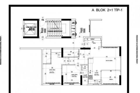 2+1 Lejlighed  i Mersin, Tyrkiet Nr. 50097 - 26