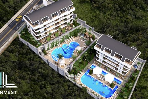 1+1 Lejlighed  i Alanya, Antalya, Tyrkiet Nr. 52297 - 18
