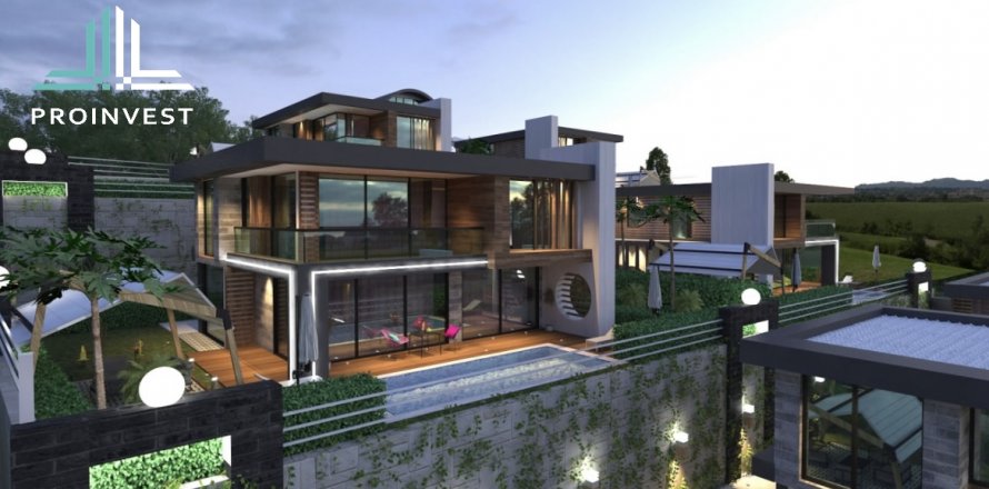 5+2 Villa  i Kargicak, Alanya, Antalya, Tyrkiet Nr. 52525