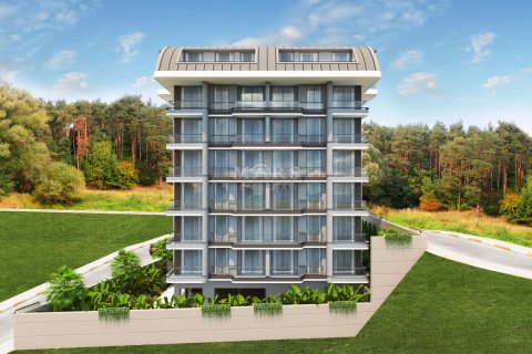 2+1 Lejlighed i The new project of a residential complex is located to the right of the intersection of the old city hospital and 500 meters from the sea, Alanya, Antalya, Tyrkiet Nr. 54646 - 1