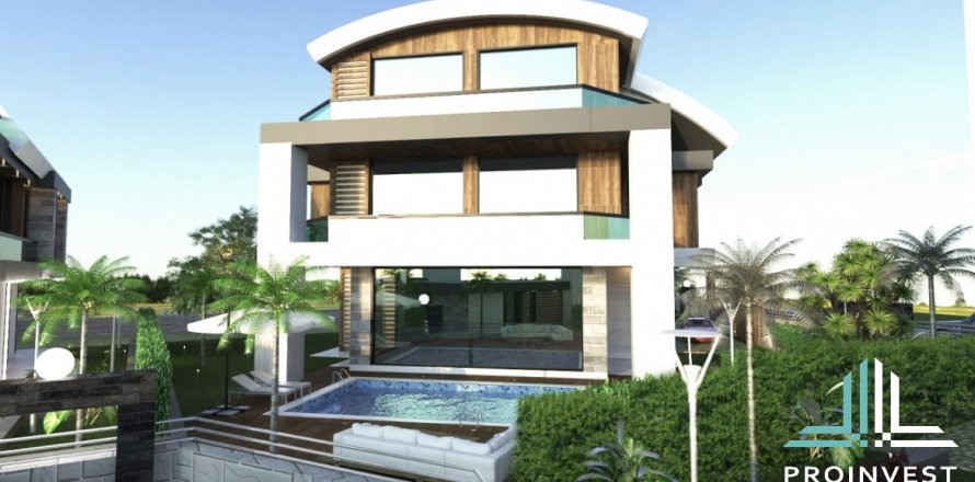 4+1 Villa  i Kargicak, Alanya, Antalya, Tyrkiet Nr. 52526