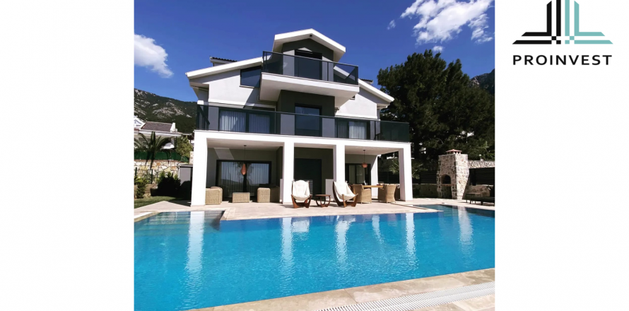 4+1 Villa  i Fethiye, Mugla, Tyrkiet Nr. 52394