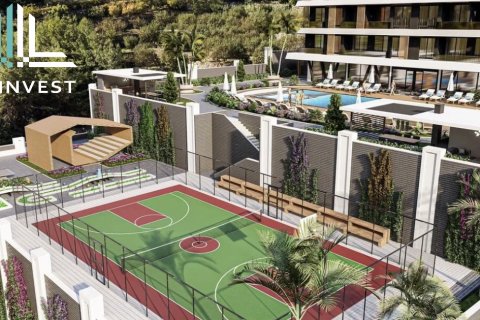 1+1 Lejlighed  i Alanya, Antalya, Tyrkiet Nr. 51686 - 8