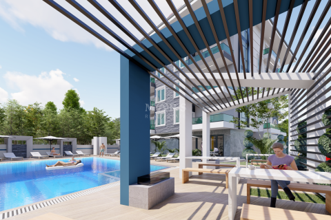 3+1 Lejlighed i Modern residential complex in the Oba area with a swimming pool on the territory and all necessary infrastructure, Alanya, Antalya, Tyrkiet Nr. 52784 - 20