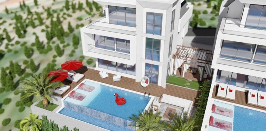 5+1 Villa  i Alanya, Antalya, Tyrkiet Nr. 54663