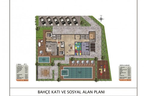 1+1 Lejlighed  i Alanya, Antalya, Tyrkiet Nr. 52570 - 10