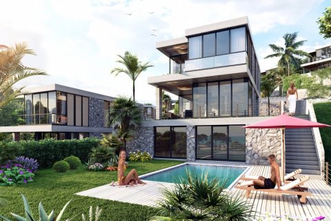 3+0 Villa  i Bodrum, Mugla, Tyrkiet Nr. 50773 - 3