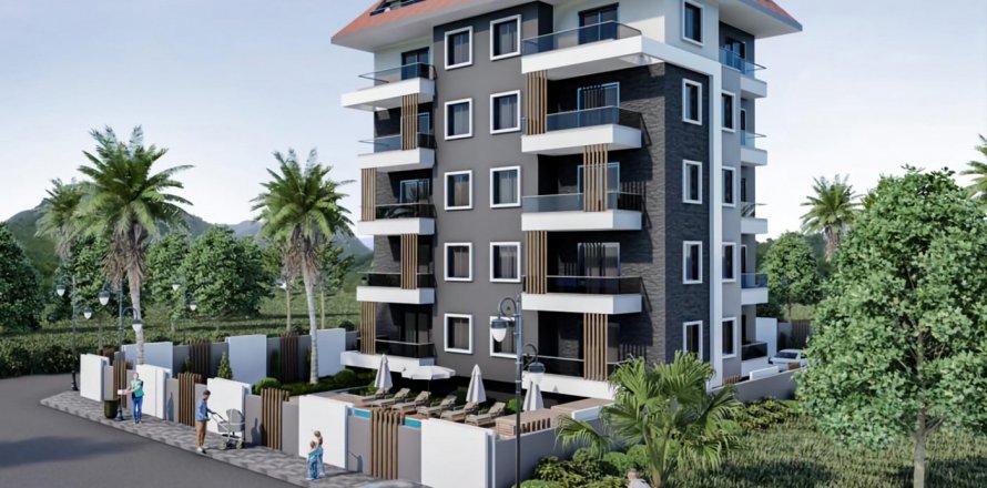 2+1 Lejlighed  i Kestel, Antalya, Tyrkiet Nr. 49392