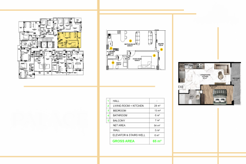 1+1 Lejlighed  i Alanya, Antalya, Tyrkiet Nr. 52431 - 12