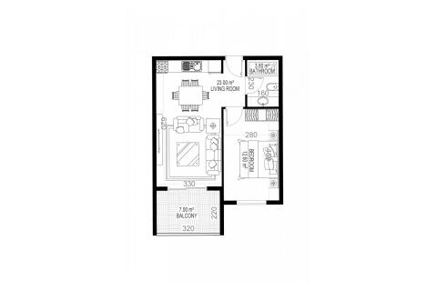 1+1 Lejlighed i Yekta Sungate Residence, Gazipasa, Antalya, Tyrkiet Nr. 51981