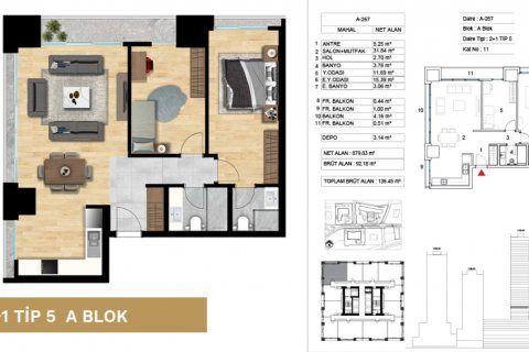 2+1 Lejlighed  i Atasehir, Istanbul, Tyrkiet Nr. 53830 - 13