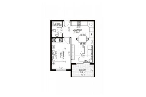 1+1 Lejlighed i Yekta Sungate Residence, Gazipasa, Antalya, Tyrkiet Nr. 52007