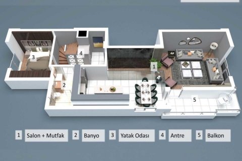 5+1 Lejlighed  i Antalya, Tyrkiet Nr. 53554 - 11