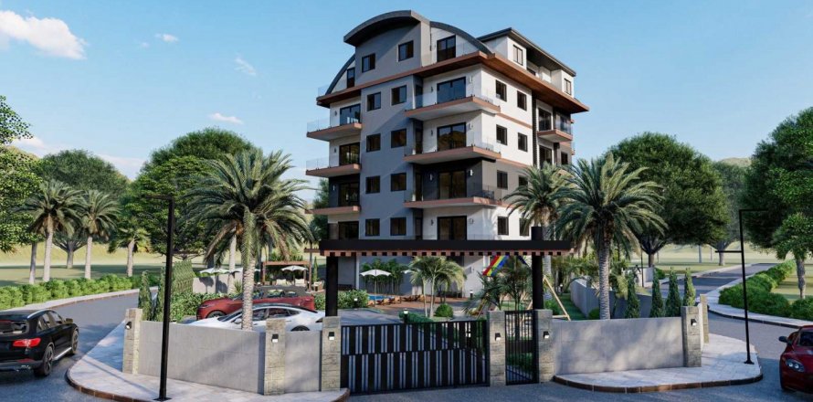 1+1 Lejlighed  i Oba, Antalya, Tyrkiet Nr. 51699
