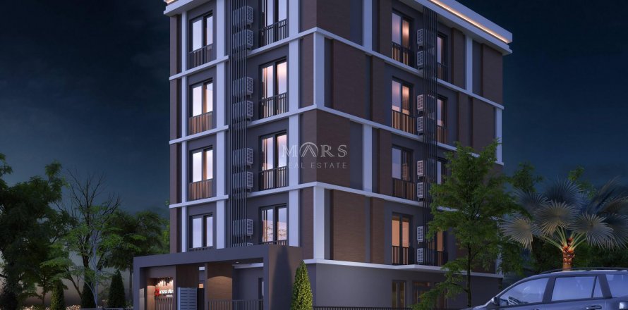 2+1 Lejlighed i Residential complex in an excellent location, in the center of Antalya city close to all social facilities, Alanya, Antalya, Tyrkiet Nr. 55213